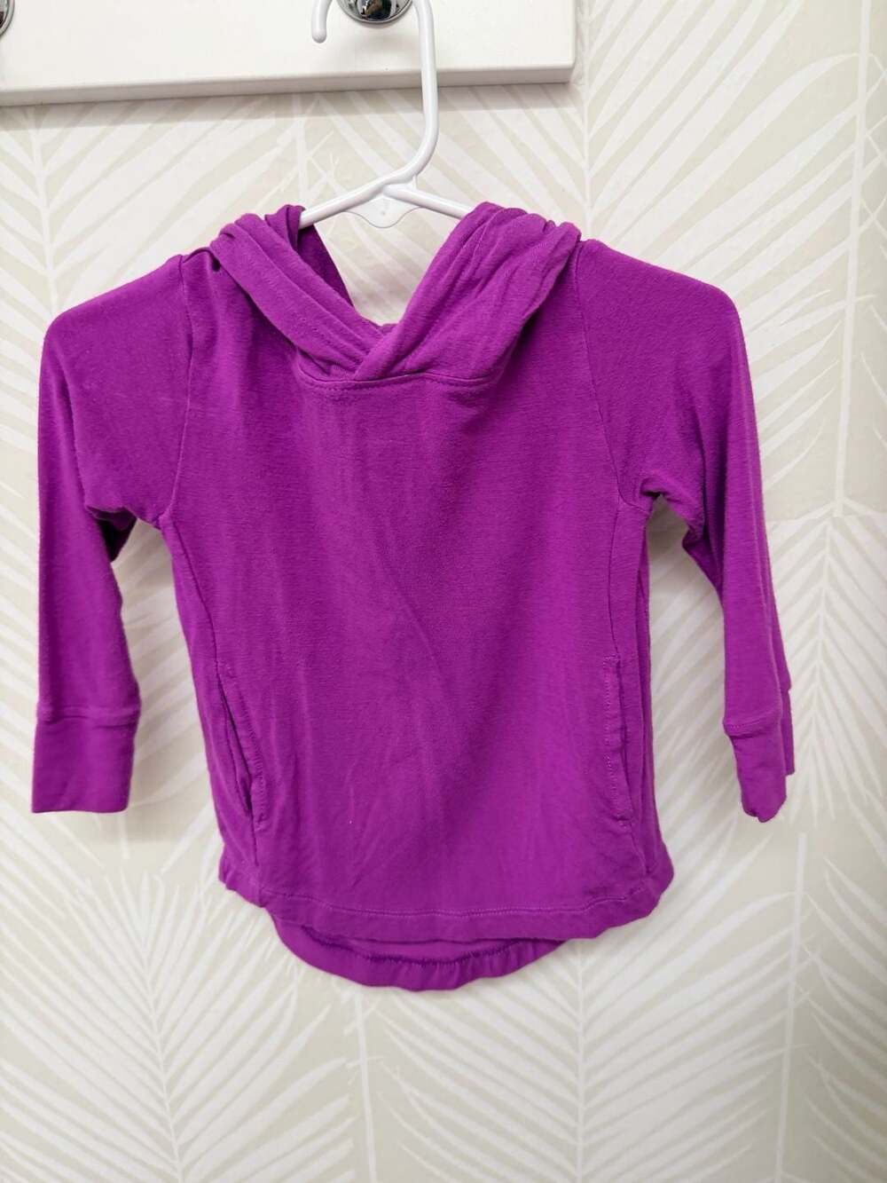 Kate Quinn Bamboo Jersey Long Sleeve Hoodie Pullover - Purple